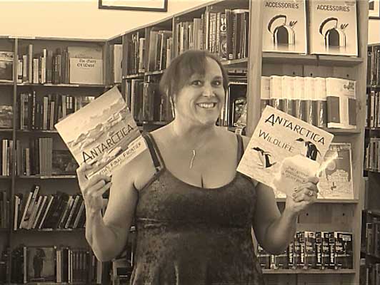 video still from Janet Kuypers interview and poem reading at Half Price Books in Austin 1/2/19